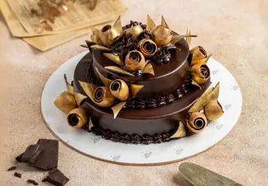 Chocolate Two -Tier Cake Chocolate Two -Tier Cake - Image 1